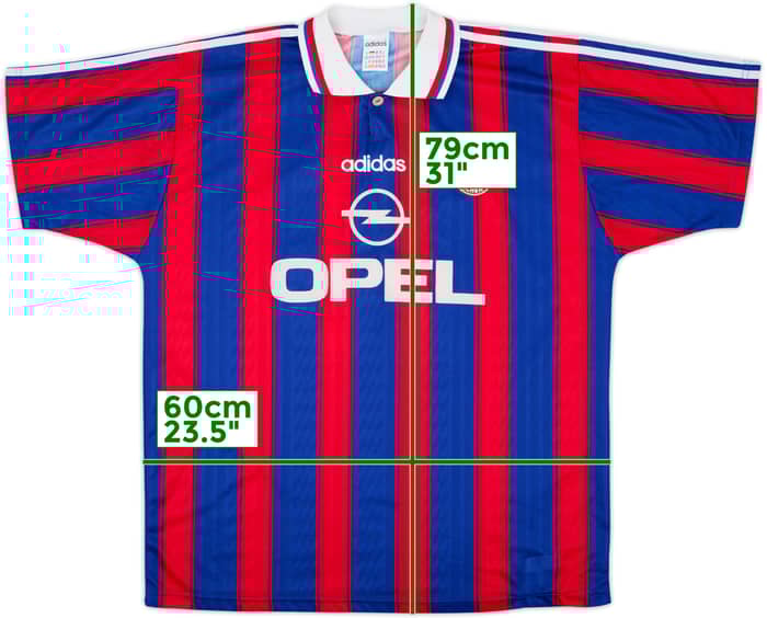 1995-97 Bayern Munich Home Shirt #18 (Klinsmann) - 9/10 - (XL)