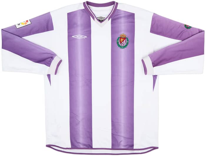 2004-05 Real Valladolid Home L/S Shirt - 9/10 - (XL)