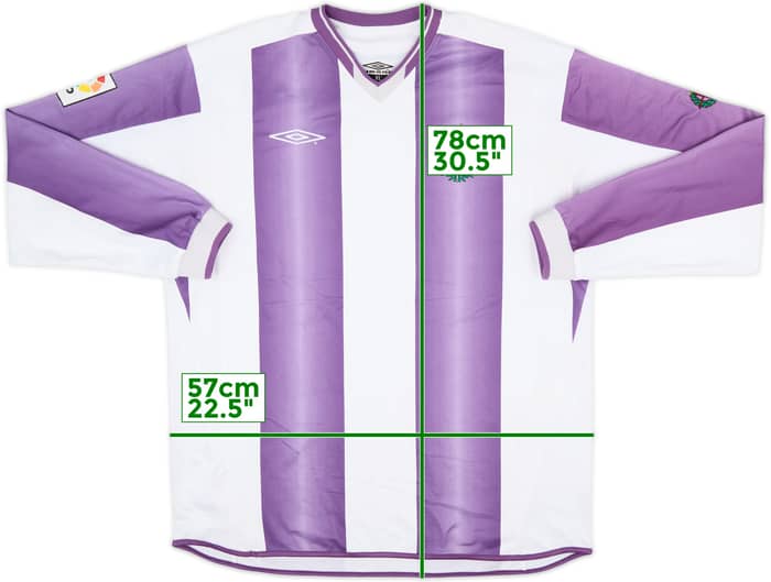 2004-05 Real Valladolid Home L/S Shirt - 9/10 - (XL)