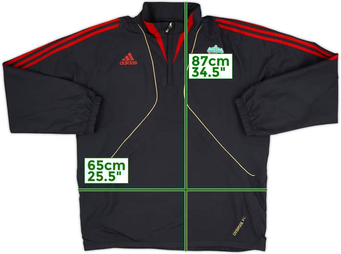 2009-10 Liverpool adidas Sudadera de entrenamiento con cremallera 1/4 - 7/10 - (XL)