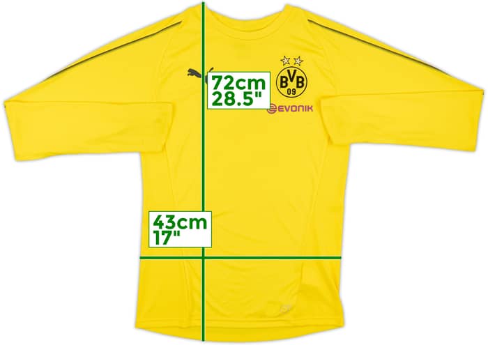 2017-18 Borussia Dortmund Puma Training L/S Shirt - 8/10 - (S)