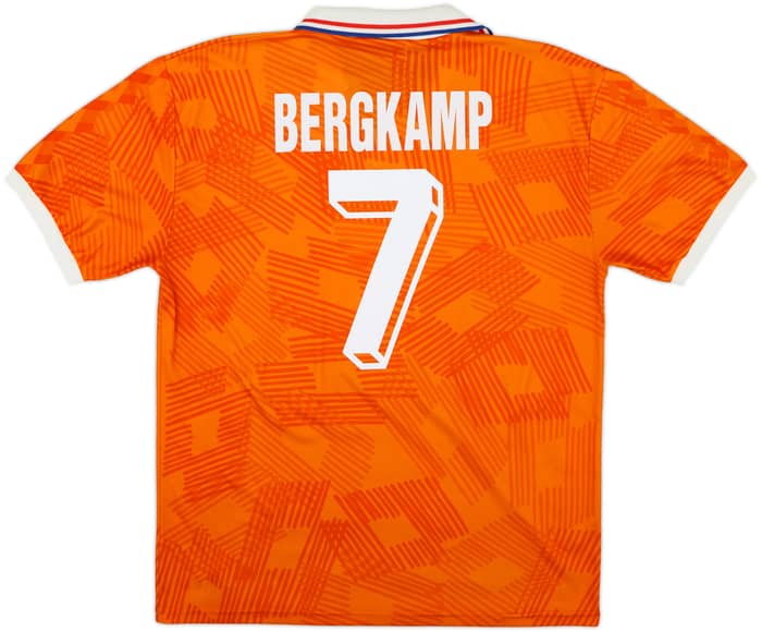 1992-94 Netherlands Home Shirt Bergkamp #7 - 8/10 - (XL)