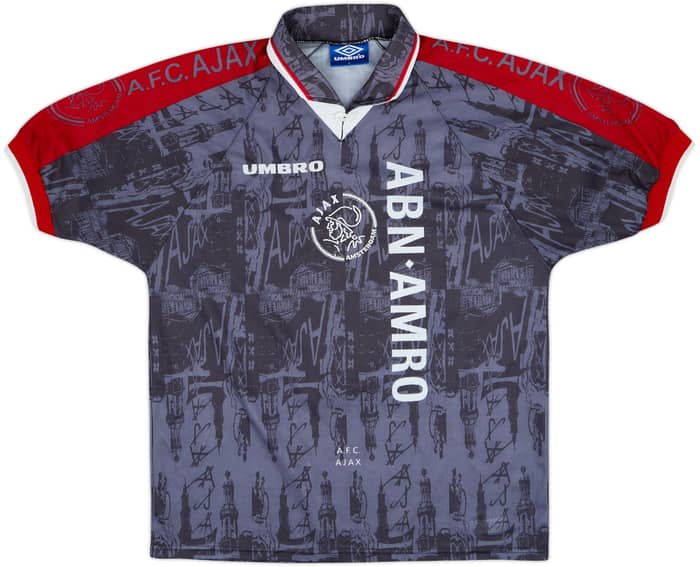 1996-97 Ajax Away Shirt Kluivert #9 - 6/10 - (L)