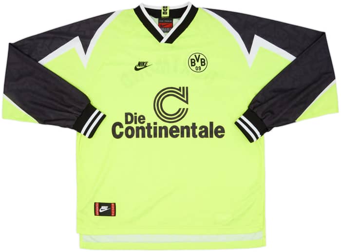 1995-96 Borussia Dortmund Home L/S Shirt - 8/10 - (XXL)