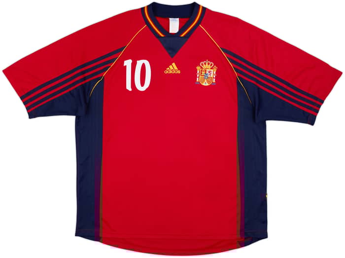 1998-99 Spain Home Shirt Raul #10 - 8/10 - (XL)