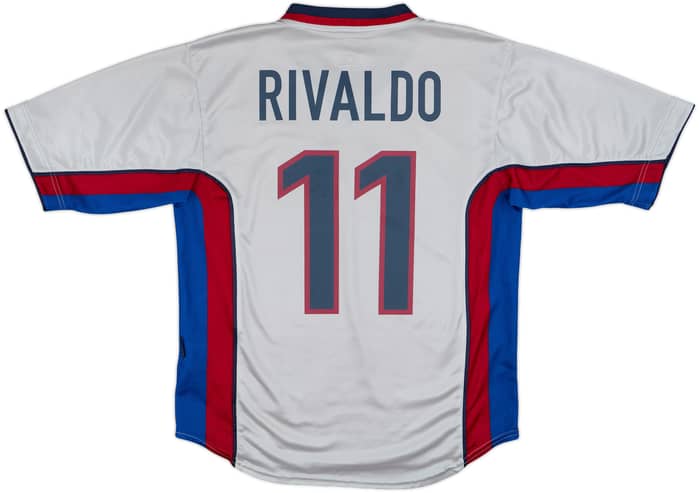1998-01 Barcelona Away Shirt Rivaldo #11 - 9/10 - (M)