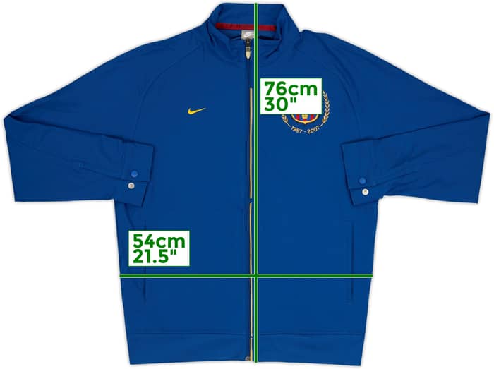 2007-08 Barcelona Nike Track Jacket - 7/10 - (M)