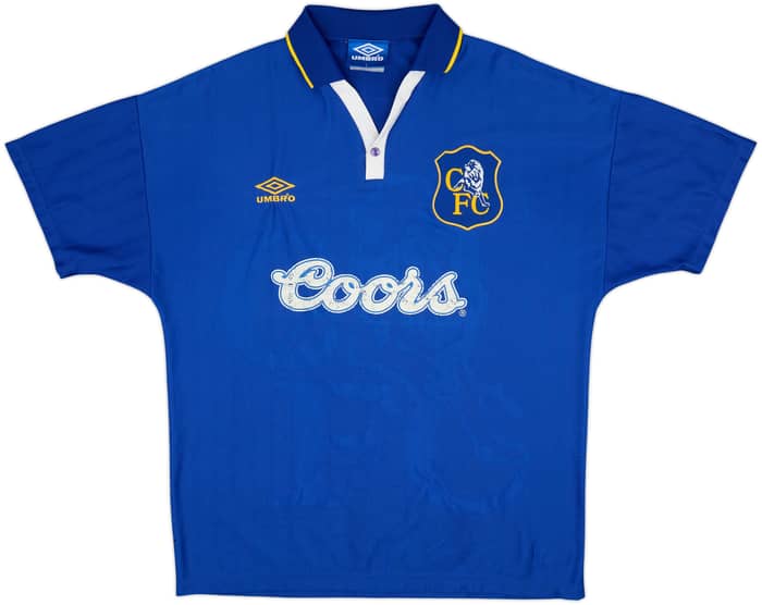 1995-97 Chelsea Home Shirt Gullit #4 - 8/10 - (L)