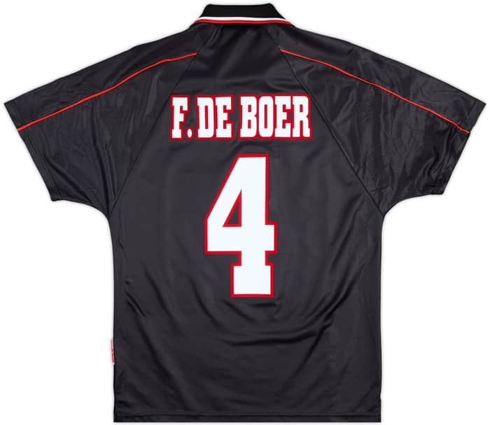 1998-99 Ajax Away Shirt F.De Boer #4 - 8/10 - (S)