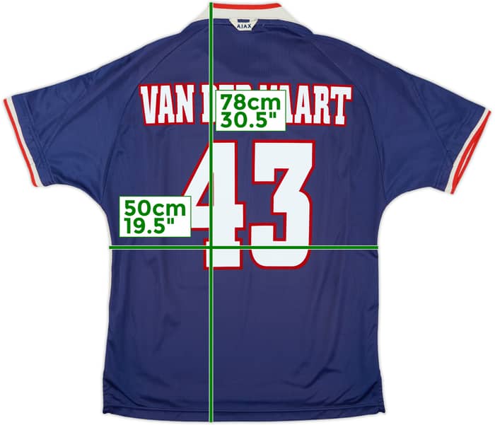 Camiseta de visitante del Ajax 1999-00 Van Der Vaart #43 - 6/10 - (L)