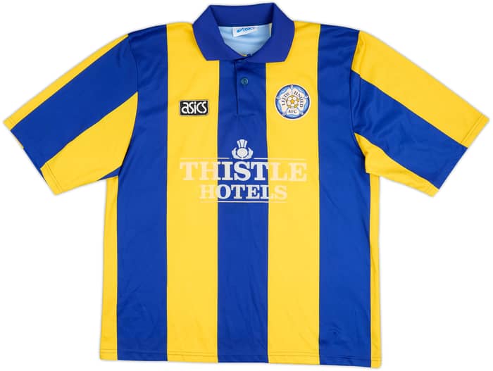 Camiseta de visitante del Leeds United 1993-95 Yeboah #21 - 6/10 - (L)
