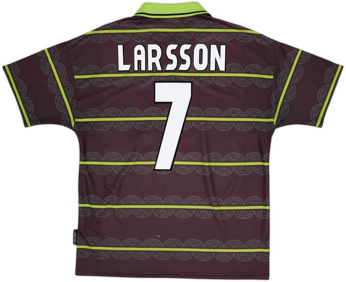 1998-99 Celtic Away Shirt Larsson #7 - 5/10 - (L)