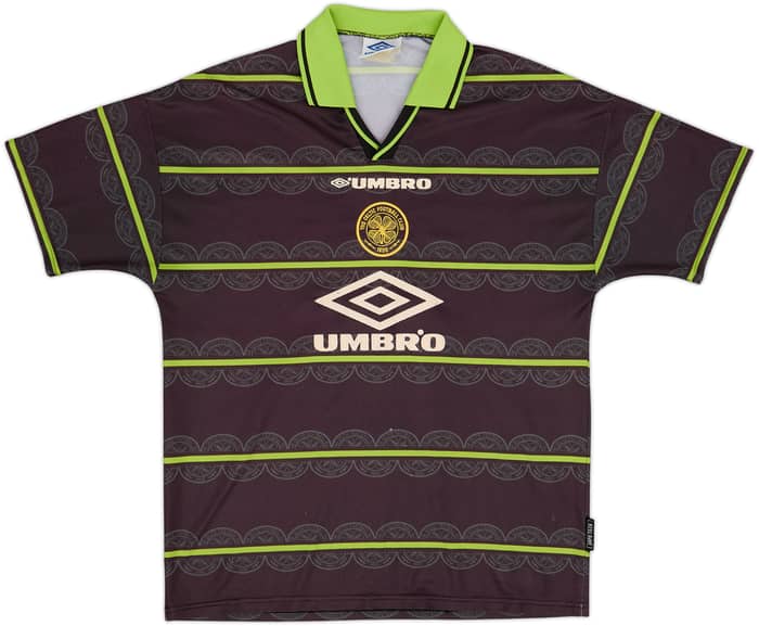 1998-99 Celtic Away Shirt Larsson #7 - 5/10 - (L)