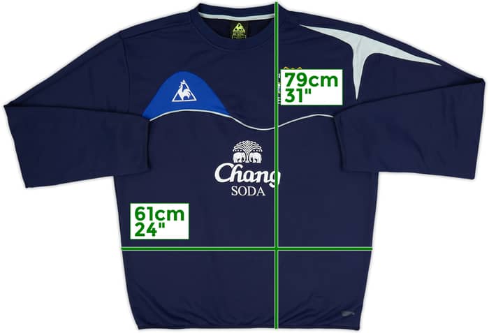 2010-11 Everton Le Coq Sportif Sweat Top - 8/10 - (XL)