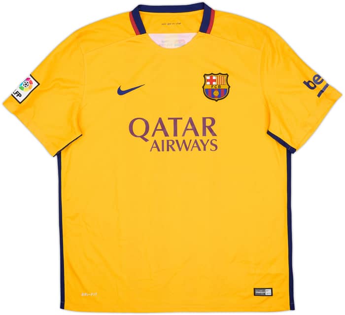 2015-16 Barcelona Away Shirt Neymar Jr #11 - 7/10 - (XL)