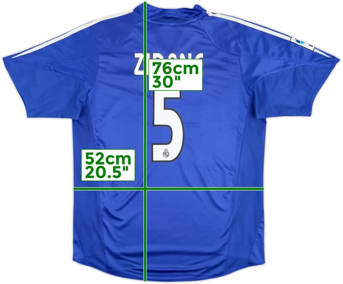 2004-05 Real Madrid Third Shirt Zidane #5 - 7/10 - (M)
