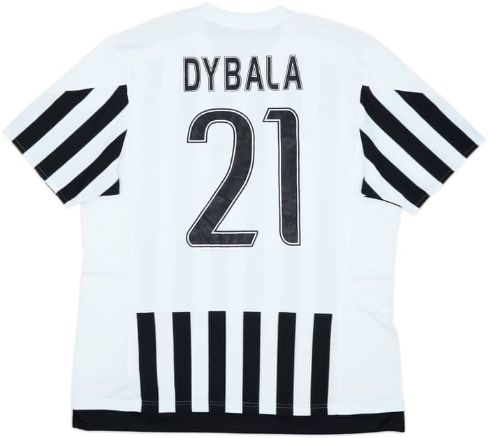 2015-16 Juventus Home Shirt Dybala #21 - 6/10 - (XL)
