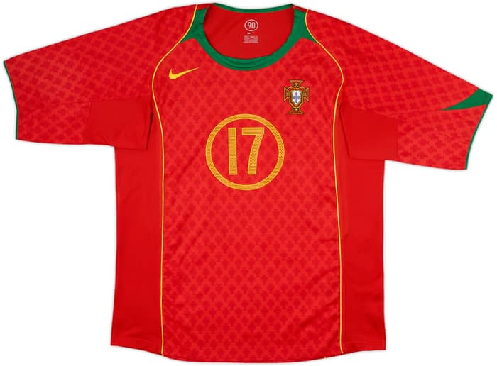 2004-06 Portugal Local Camiseta C.Ronaldo #17 - 9/10 - (L)