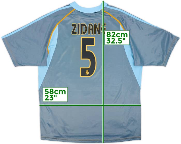 2003-04 Real Madrid Third Shirt Zidane #5 - 9/10 - (L)