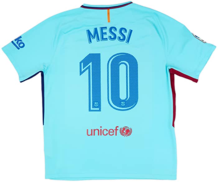 2017-18 Barcelona Away Shirt Messi #10 - 8/10 - (XL)