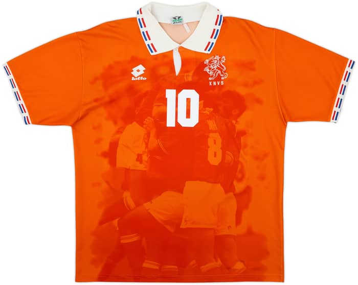 1996 Netherlands Home Shirt Bergkamp #10 - 8/10 - (M)