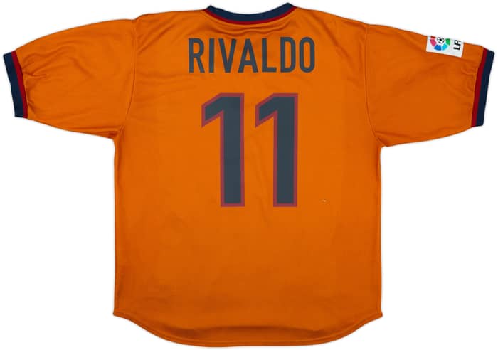 1998-00 Barcelona Third Shirt Rivaldo #11 - 8/10 - (L)