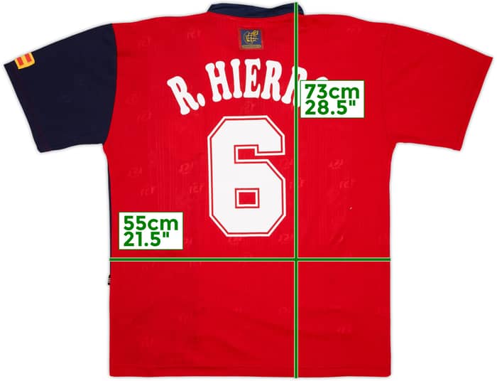 1996-98 Spain Home Shirt R.Hierro #6 - 8/10 - (L)