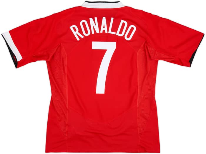 2004-06 Manchester United Home Shirt Ronaldo #7 - 9/10 - (L)