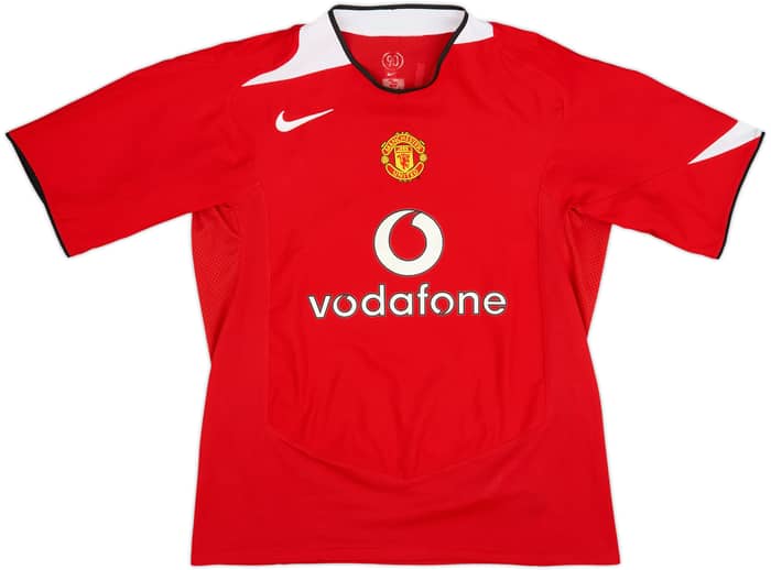 2004-06 Manchester United Home Shirt Ronaldo #7 - 9/10 - (L)