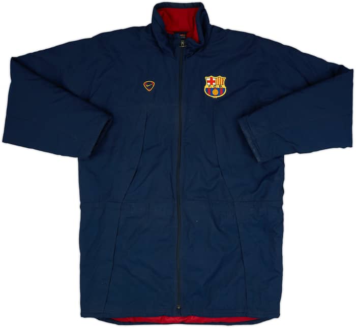 Abrigo de banquillo acolchado Nike del Barcelona 2000-01 - 7/10 - (L)