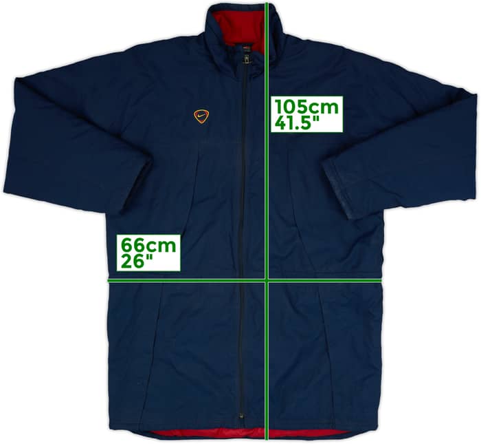 Abrigo de banquillo acolchado Nike del Barcelona 2000-01 - 7/10 - (L)