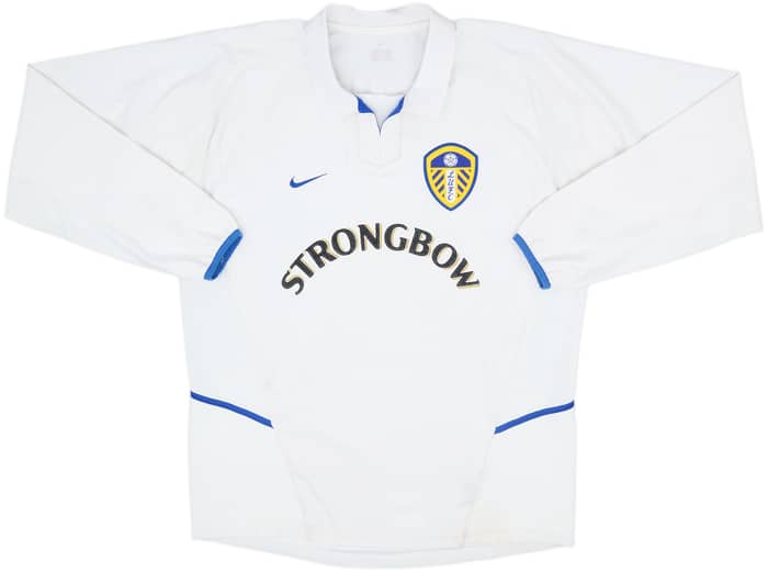 2002-03 Leeds United Home L/S Shirt Viduka #9 - 8/10 - (L)