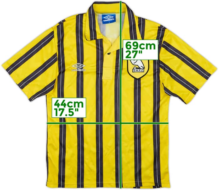 1992-93 Sheffield Wednesday Away Shirt Waddle #8 - 8/10 - (S)
