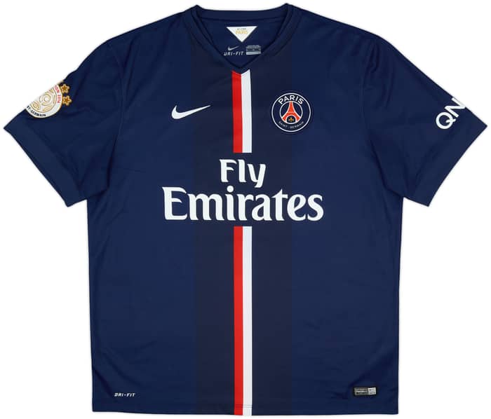 2014-15 Paris Saint-Germain Home Shirt Ibrahimovic #10 - 10/10 - (XL)