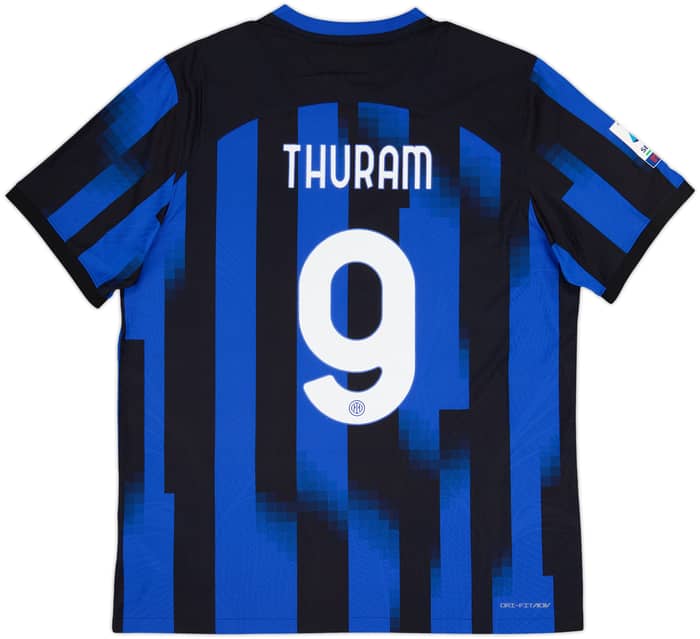 2023-24 Inter Milan Authentic Home Shirt Thuram #9 - 9/10 - (XL)