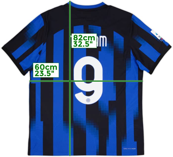 2023-24 Inter Milan Authentic Home Shirt Thuram #9 - 9/10 - (XL)
