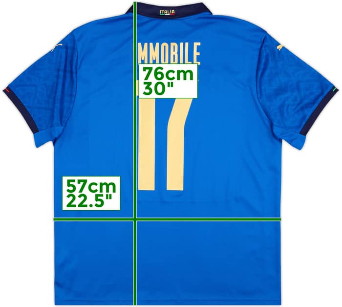 2020-21 Italy Home Shirt Immobile #17 - 10/10 - (XL)