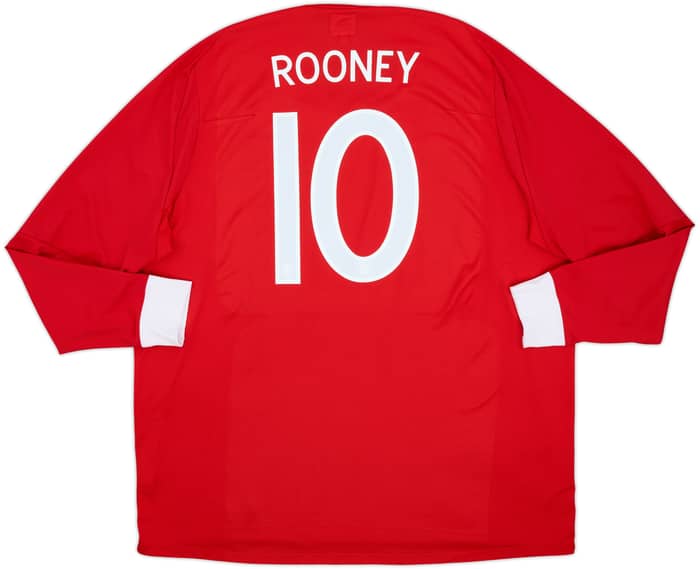 2010-11 England Away L/S Shirt Rooney #10 - 10/10 - (3XL)