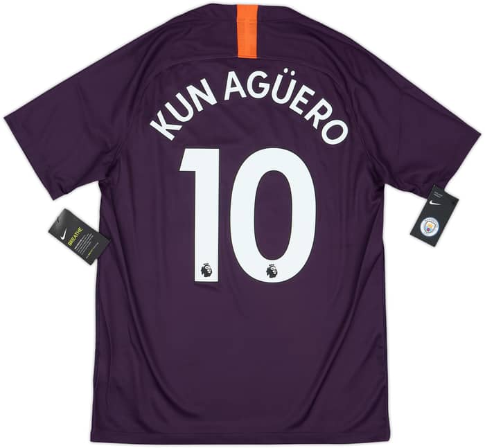 2018-19 Manchester City Third Shirt Kun Aguero #10 (M)