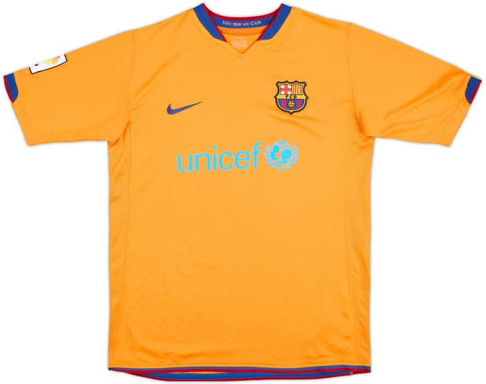 2006-08 Barcelona Away Shirt Ronaldinho #10 - 5/10 - (XL.Boys)