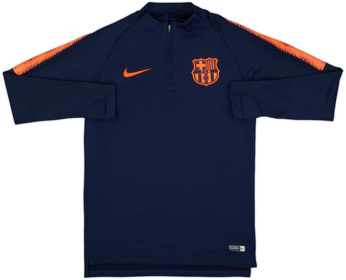 2018-19 Barcelona Nike 1/4 Zip Training Top - 8/10 - (S)