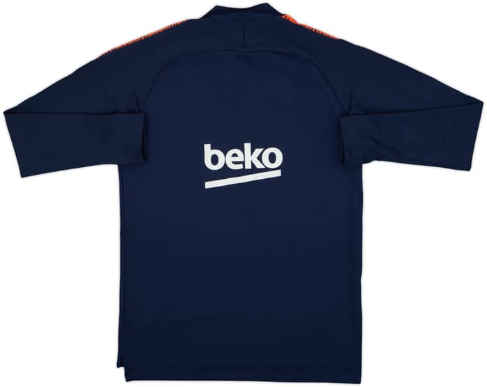 2018-19 Barcelona Nike 1/4 Zip Training Top - 8/10 - (S)