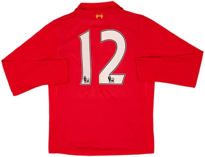 2012-13 Liverpool Home L/S Shirt #12 - 8/10 - (S)