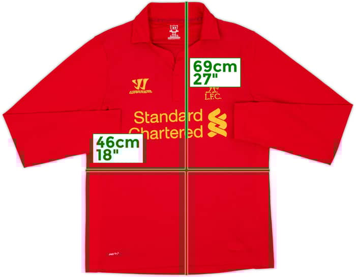 2012-13 Liverpool Home L/S Shirt #12 - 8/10 - (S)