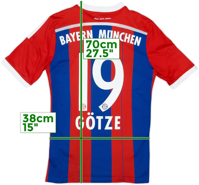 2014-15 Bayern Munich Home Shirt Gotze #19 - 6/10 - (XL.Boys)