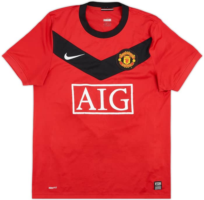 2009-10 Manchester United Home Shirt J.S.Park #13 - 6/10 - (S)