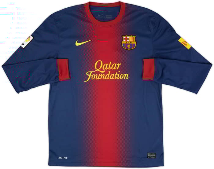 2012-13 Barcelona Home L/S Shirt Messi #10 - 8/10 - (M)