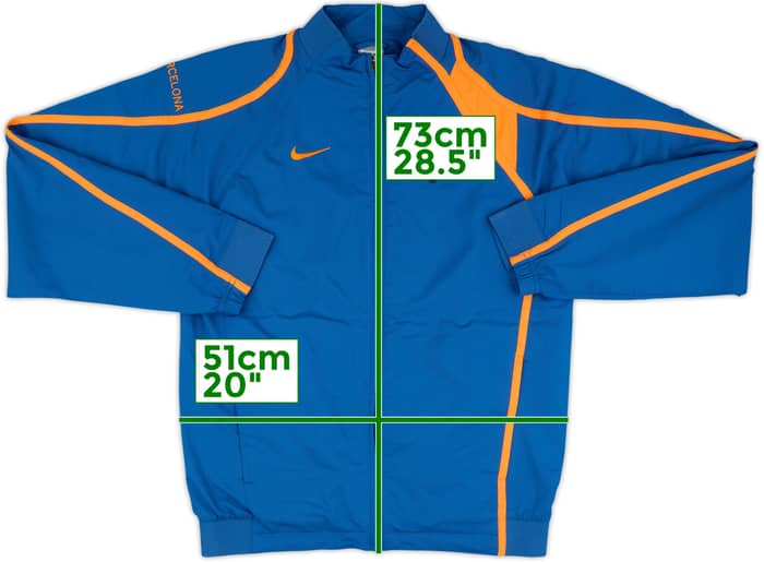 2007-08 Barcelona Nike Track Jacket - 8/10 - (M)