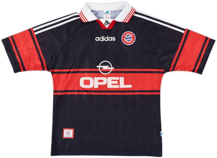 1997-99 Bayern Munich Home Shirt Basler #14 - 7/10 - (XL.Boys)