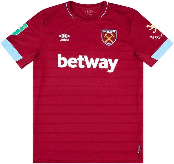 2018-19 West Ham United Match Issue Carabao Cup Home Shirt Arnautovic #7